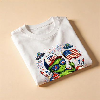 USA 250 Cosmic Chill Alien Pool Tee