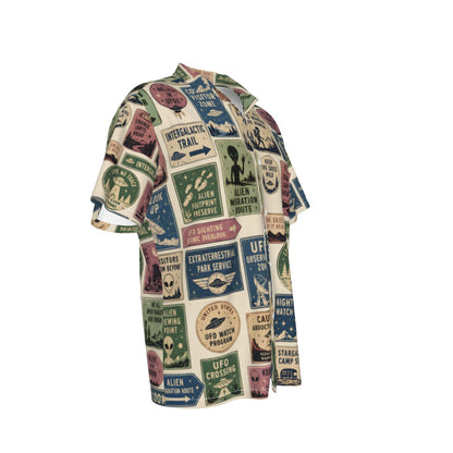 Alien Migration Route Hawaiian Shirt