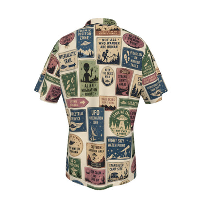 Alien Migration Route Hawaiian Shirt