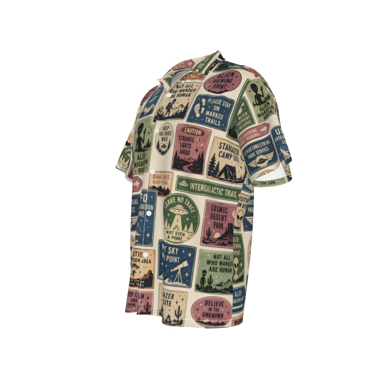 Alien Migration Route Hawaiian Shirt