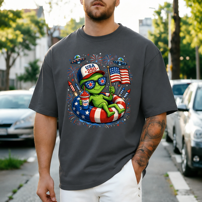 USA 250 Cosmic Chill Alien Pool Tee