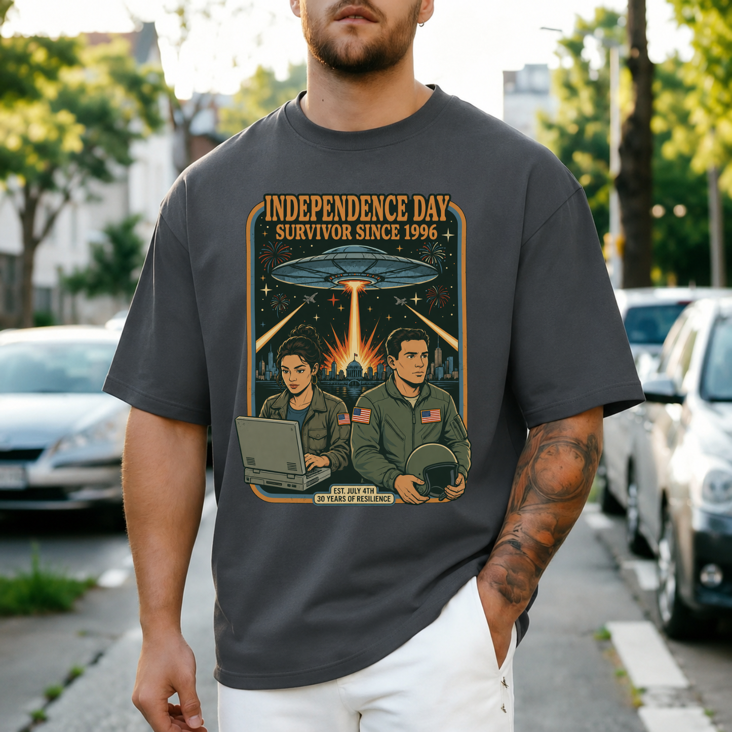 Alien Invasion Survivor 1996 Tee