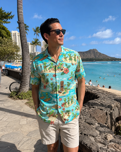 Alien Island Hawaiian Shirt