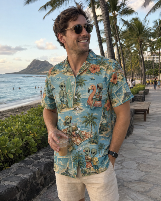 Alien Paradise Hawaiian Shirt