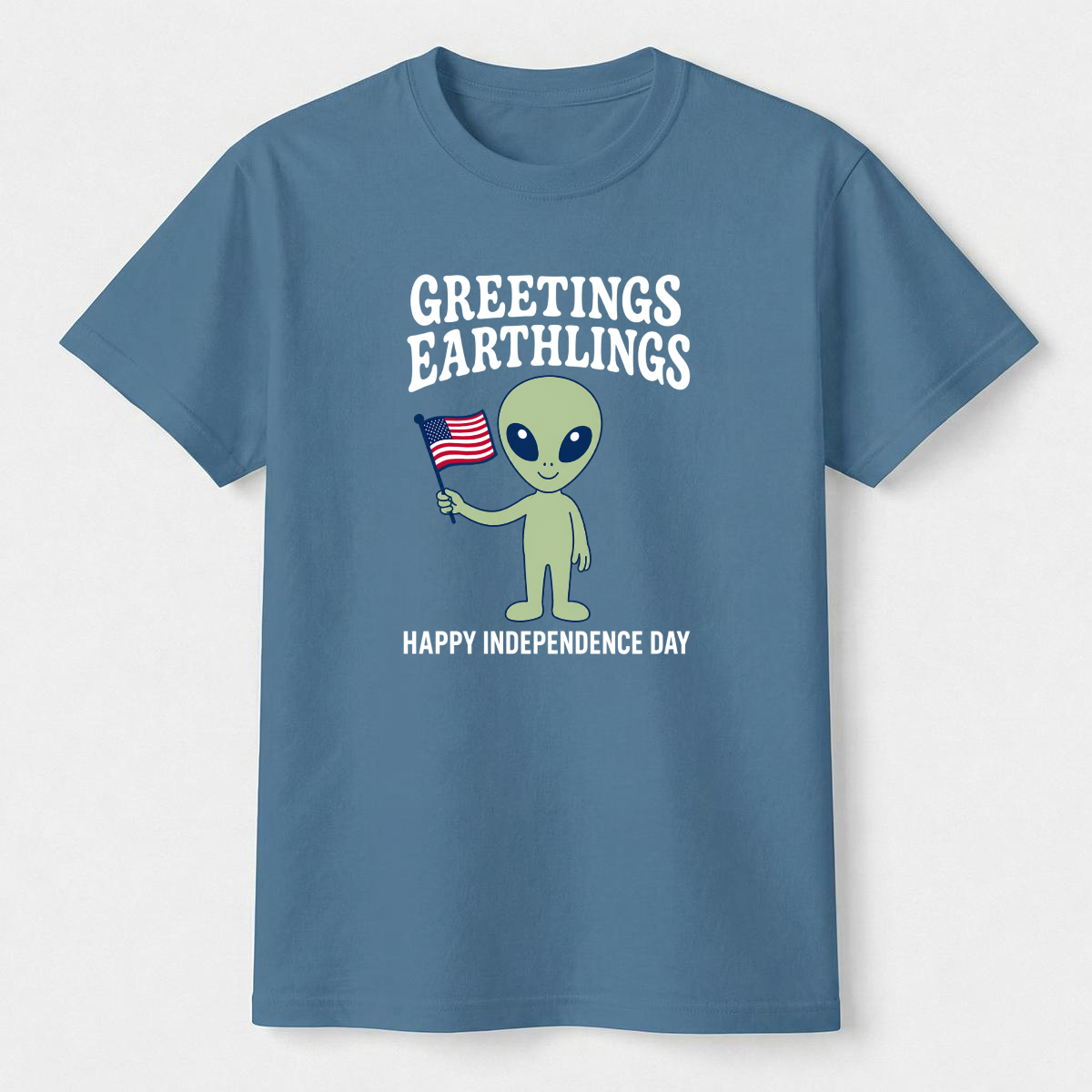 Greetings Earthlings 4th of July Tee