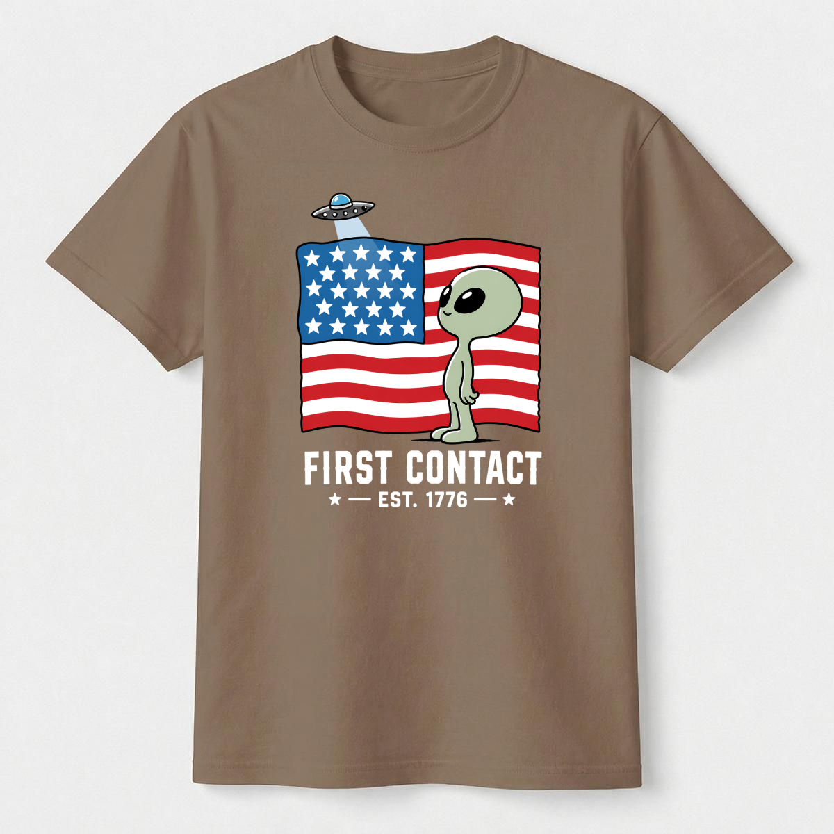 First Contact Est. 1776 Alien Tee