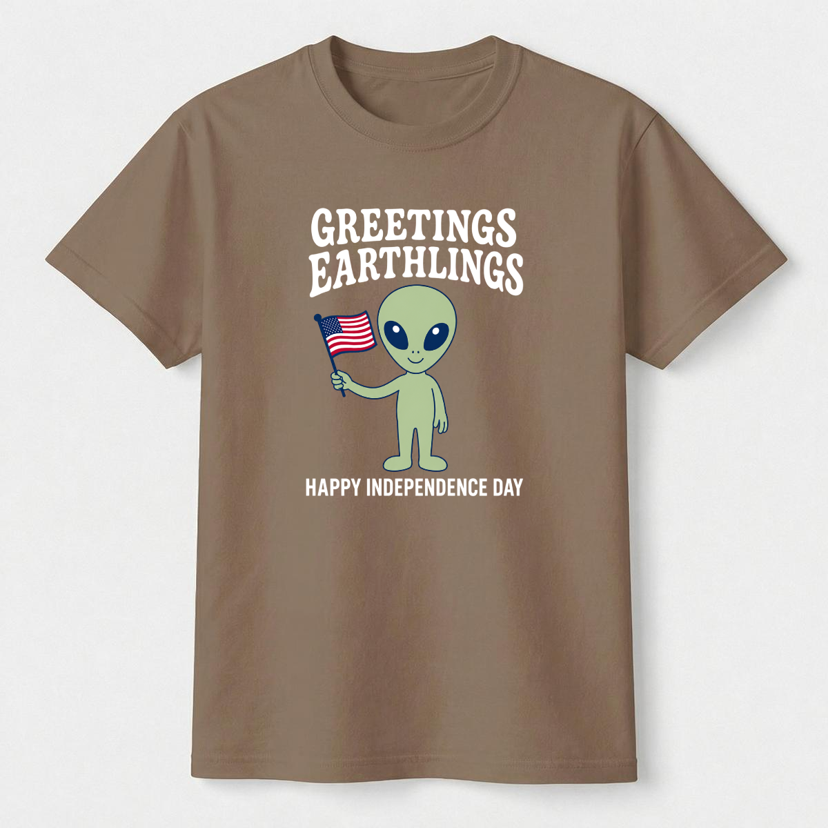 Greetings Earthlings 4th of July Tee