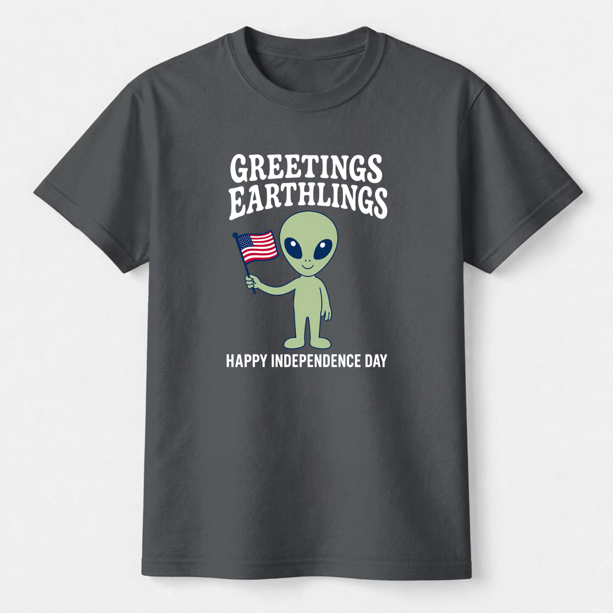 Greetings Earthlings 4th of July Tee