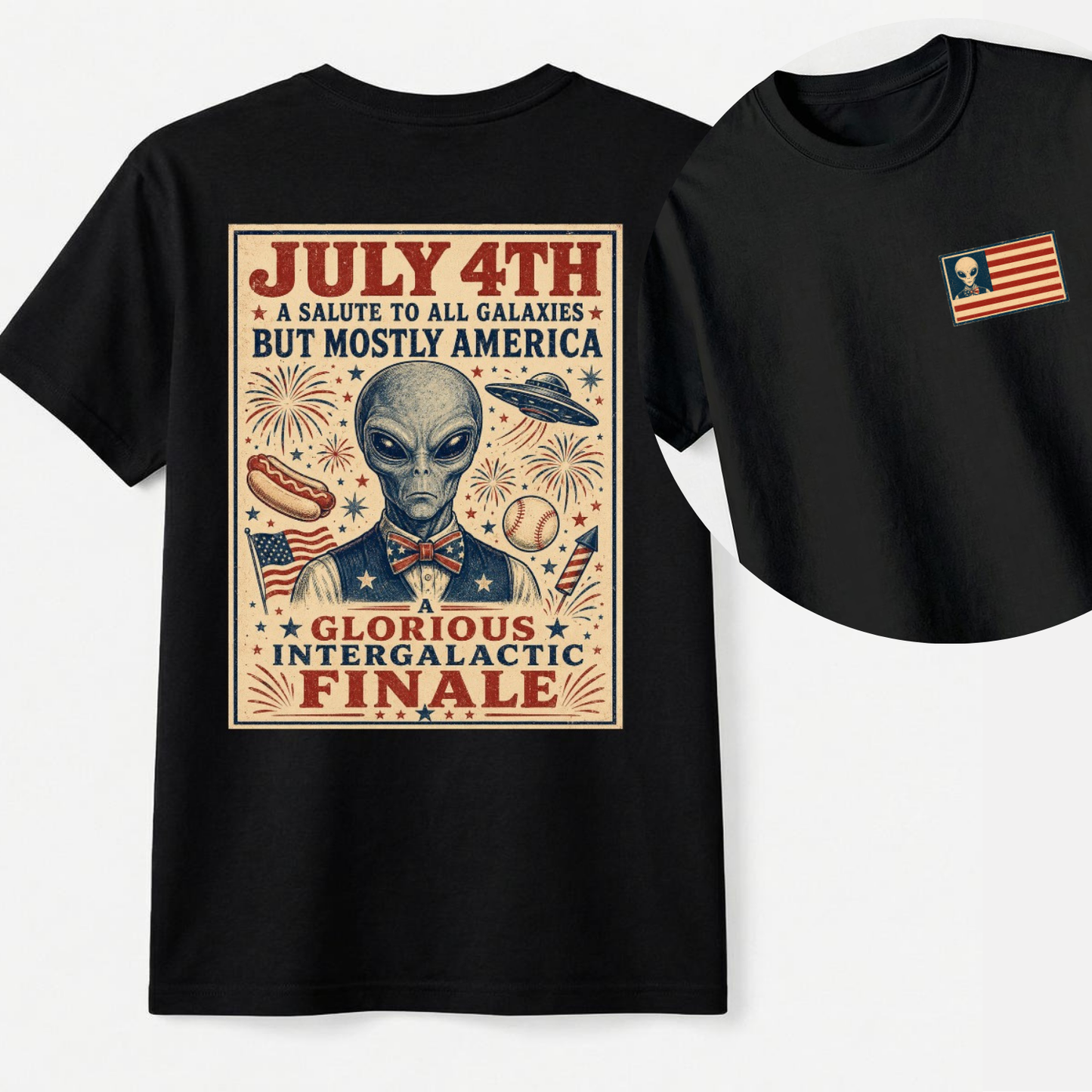 July 4th Intergalactic Finale Alien Tee