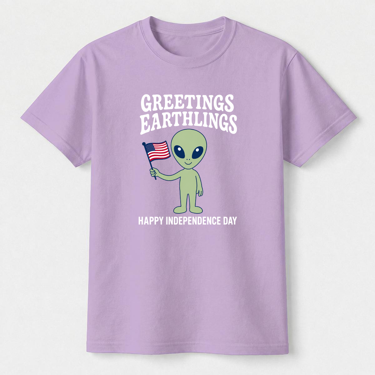 Greetings Earthlings 4th of July Tee
