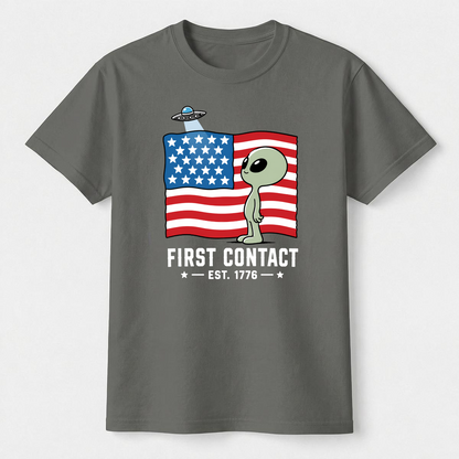 First Contact Est. 1776 Alien Tee