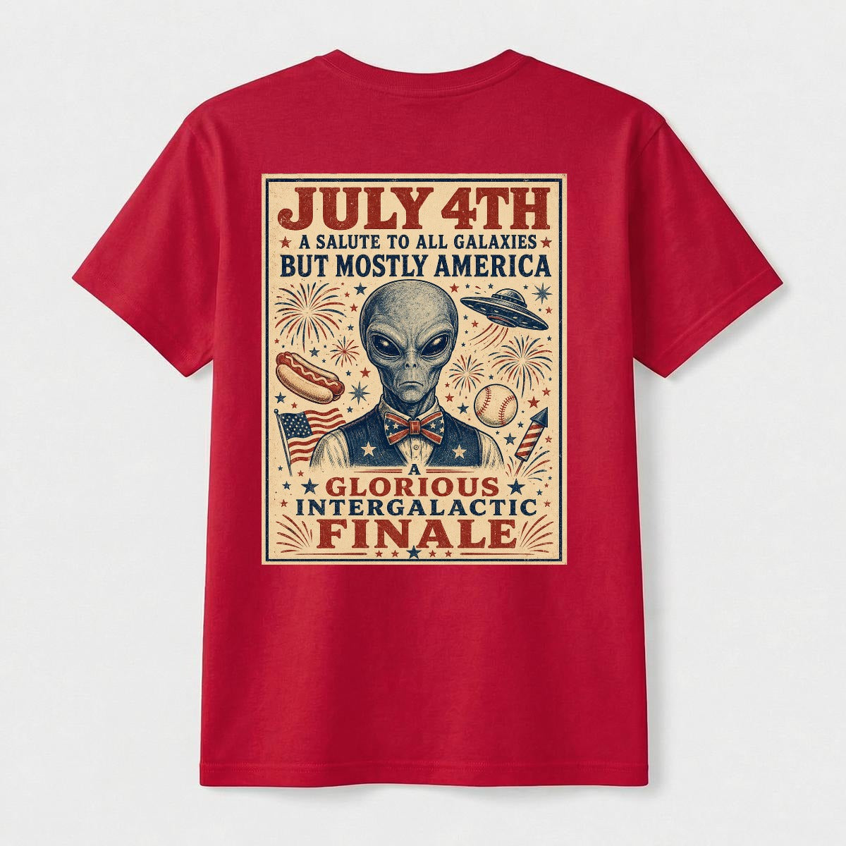 July 4th Intergalactic Finale Alien Tee
