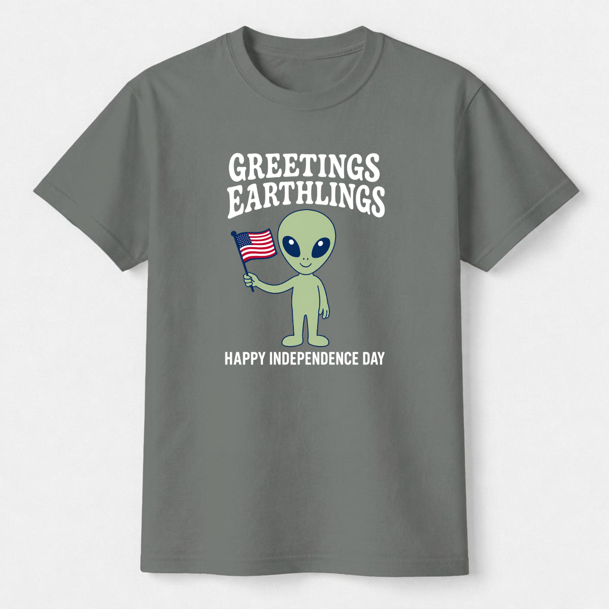 Greetings Earthlings 4th of July Tee
